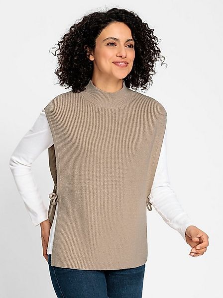 Witt Strickjacke Pullunder Ärmellos Rippoptik günstig online kaufen