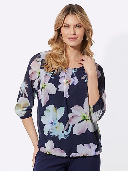Sieh an! Klassische Bluse Schlupfbluse 3/4-Arm günstig online kaufen