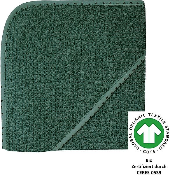Wörner Kapuzenhandtuch "at home pinie Kapuzenbadetuch 80/80" Biobaumwolle, günstig online kaufen