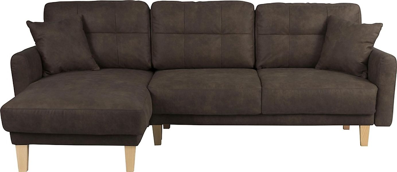 Home affaire Ecksofa "TRIPLO optionale Schlafsofa mit Bettkasten, Maße B/T/ günstig online kaufen