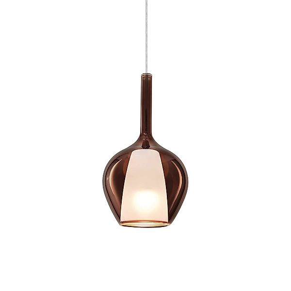 Ideal Lux Pendellampe Kalique 1, kupferfarben, Ø 18 cm günstig online kaufen
