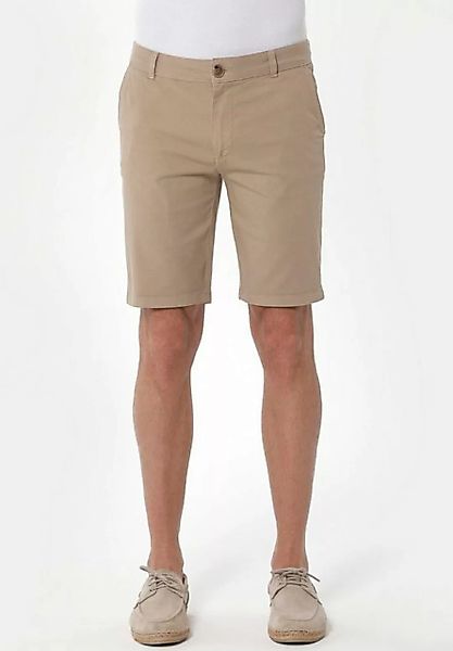 ORGANICATION Chinohose Men's Garment Dyed Slim Fit Shorts in Beige günstig online kaufen