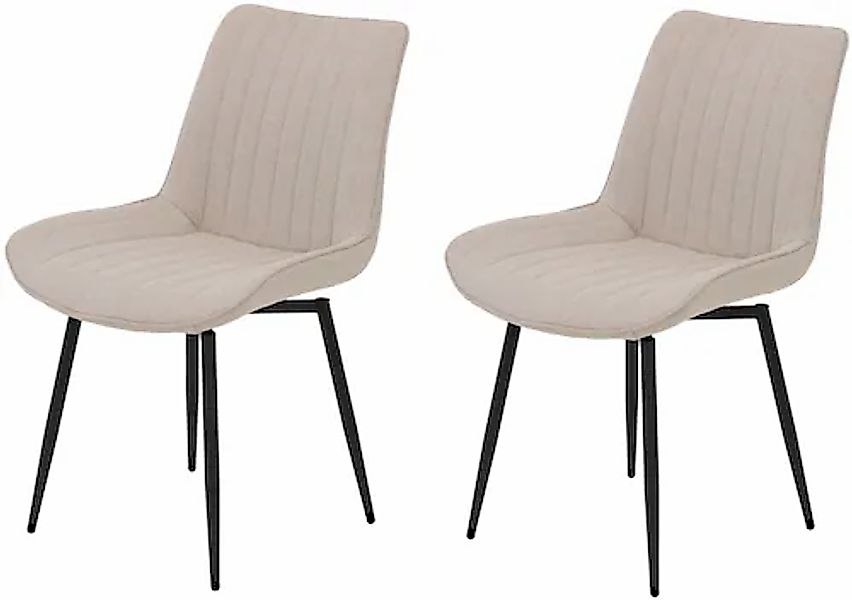 HELA Drehstuhl »Vierfußstuhl BERGEN«, (Set), 2 St., Webstoff, Esszimmerstuh günstig online kaufen
