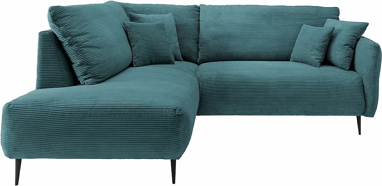 Home affaire Ecksofa "Vanilla L-Form" Armlehnenfunktion günstig online kaufen