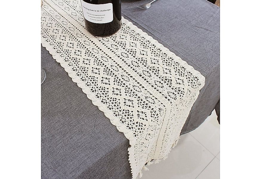 Rosnek Tischläufer Vintage, Baumwolle, Boho-Stil, für Restaurant Ländliche günstig online kaufen