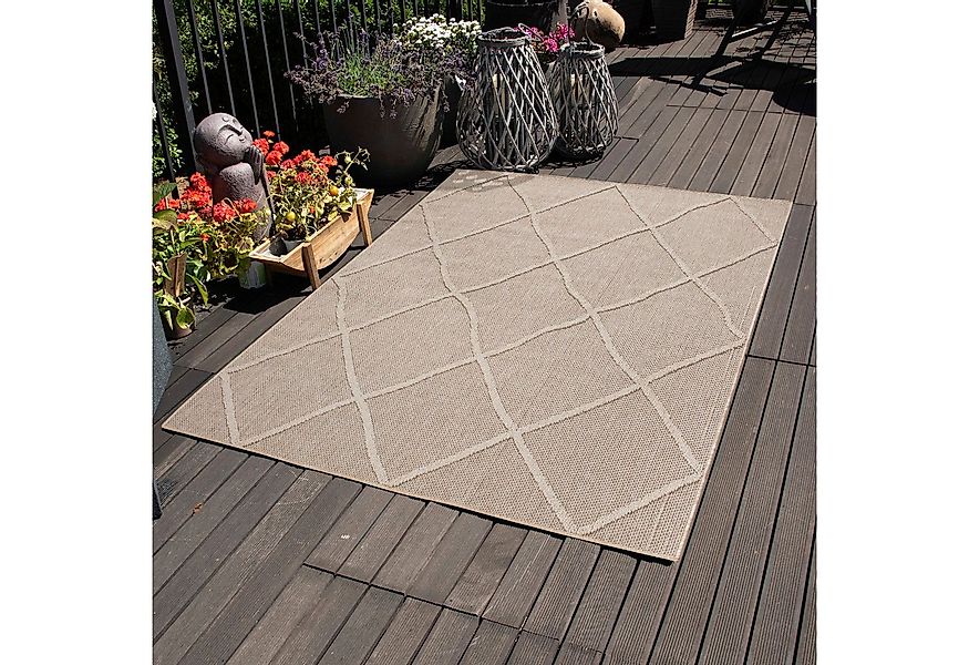 Carpettex Outdoorteppich Boho-Design, Läufer, Höhe: 8 mm, In& Outdoor Teppi günstig online kaufen