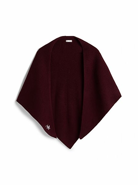 Tommy Hilfiger Dreieckstuch "TOMMY SCRIPT CASH" aus Kaschmirmix mit Logo-St günstig online kaufen