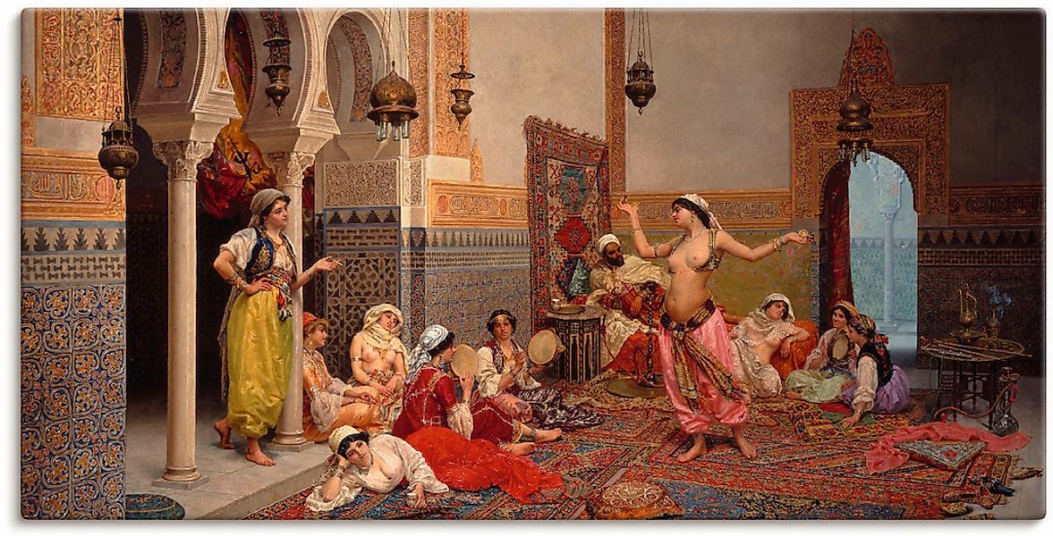 Artland "Tanz im Harem." Gruppen & Familien 1 Stk. tlg. auf Holzrahmen gesp günstig online kaufen