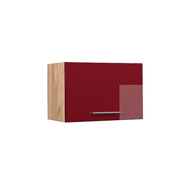 Vicco Hängeschrank Fame-Line Bordeaux Hochglanz/Goldkraft Eiche 60 cm Flach günstig online kaufen
