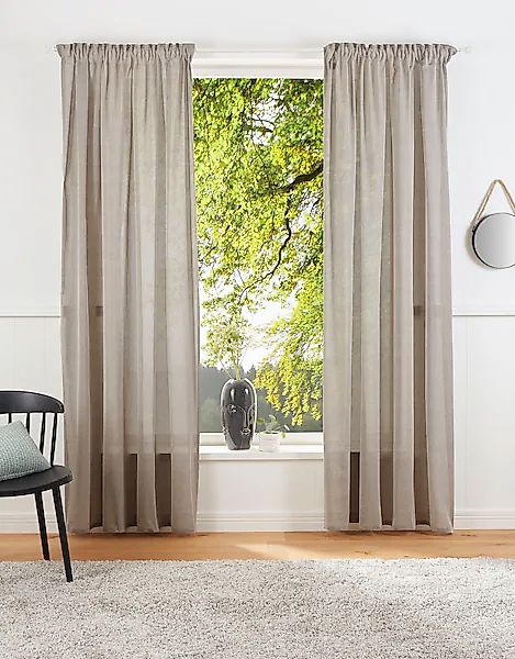 LeGer Home by Lena Gercke Vorhang »Lanea«, (1 St.), Leinenoptik, 1 Schal, v günstig online kaufen