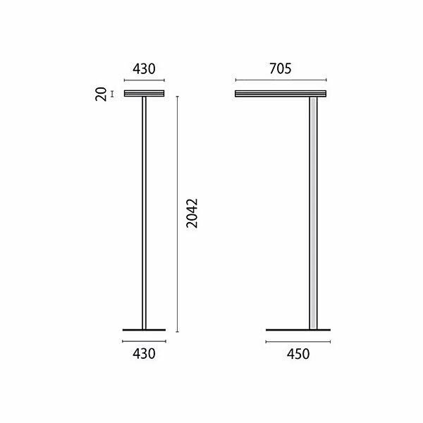 LED-Stehleuchte SL720SL Tast-Dim 15.500lm weiß günstig online kaufen