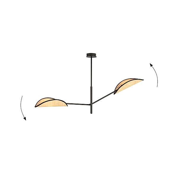 Casa Caron | 2-flammige Deckenleuchte Verena günstig online kaufen