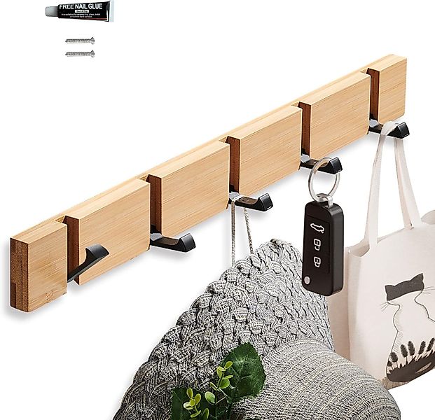 Rhein Beleuchtung Hakenleiste Wandgarderobenhaken aus Holz günstig online kaufen