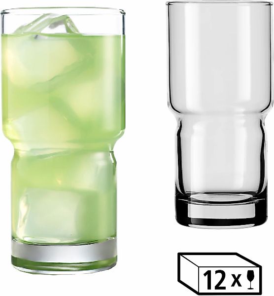 LIBBEY Gläser-Set "Beverage Glas -NEWTON- 355 ml, Ø: 7 cm, H: 14,5 cm, 12er günstig online kaufen