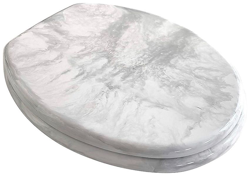 ADOB WC-Sitz Eleganza Marmor, hohe Belastbarkeit bis 250 Kg, verstellbare E günstig online kaufen