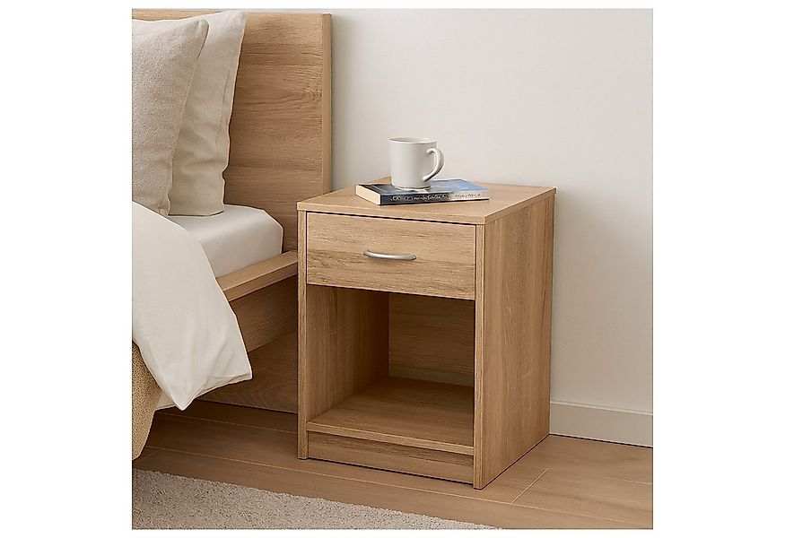 HTI-Living Nachtschrank Nachtschrank mit 1 Schublade 2er-Set Nina Sonoma (S günstig online kaufen