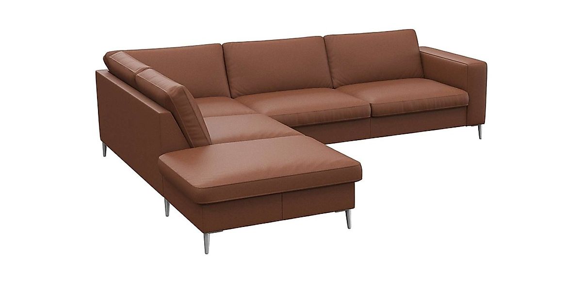 FLEXLUX Ecksofa "Fiore, super Sitzkomfort durch Kaltschaum im Sitz, L-Form" günstig online kaufen