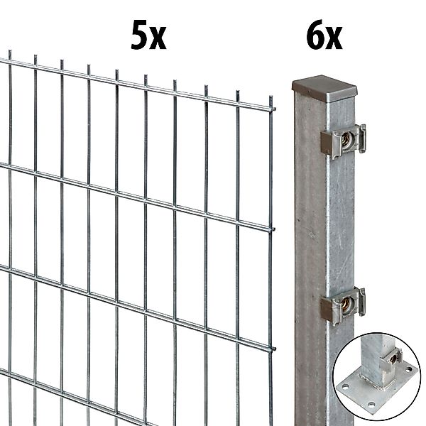 GARDEN 'N' MORE Doppelstabmattenzaun Excellent, (11-St), günstig online kaufen