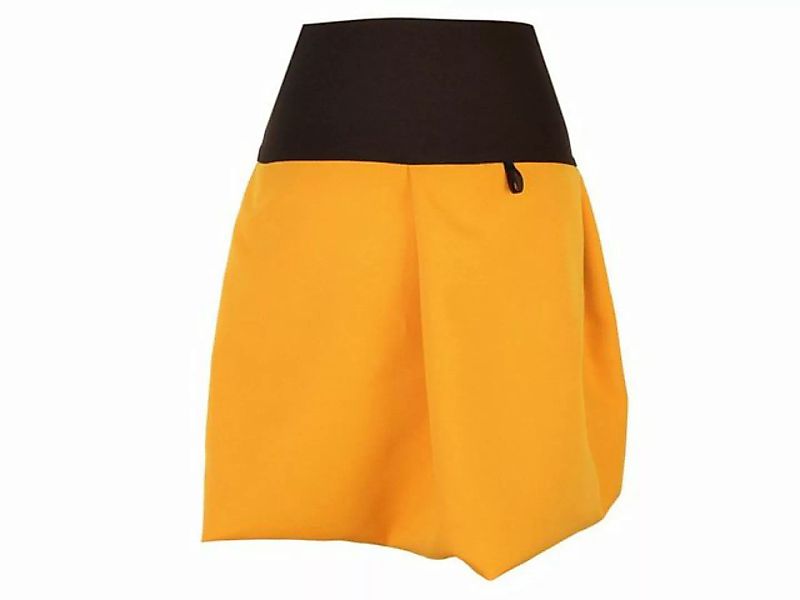 dunkle design Ballonrock 51cm Braun Camel Orange Gelb elastischer Bund günstig online kaufen