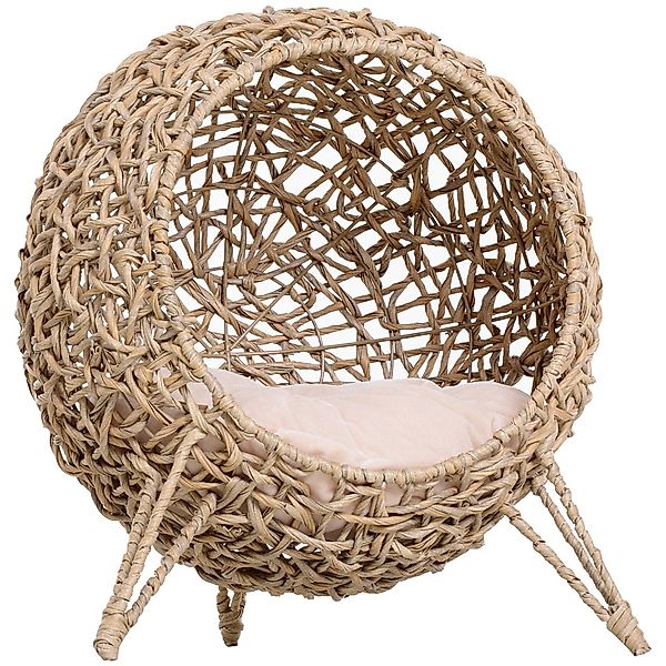 PawHut Tierhaus Katzenhöhle aus PE-Rattan mit günstig online kaufen