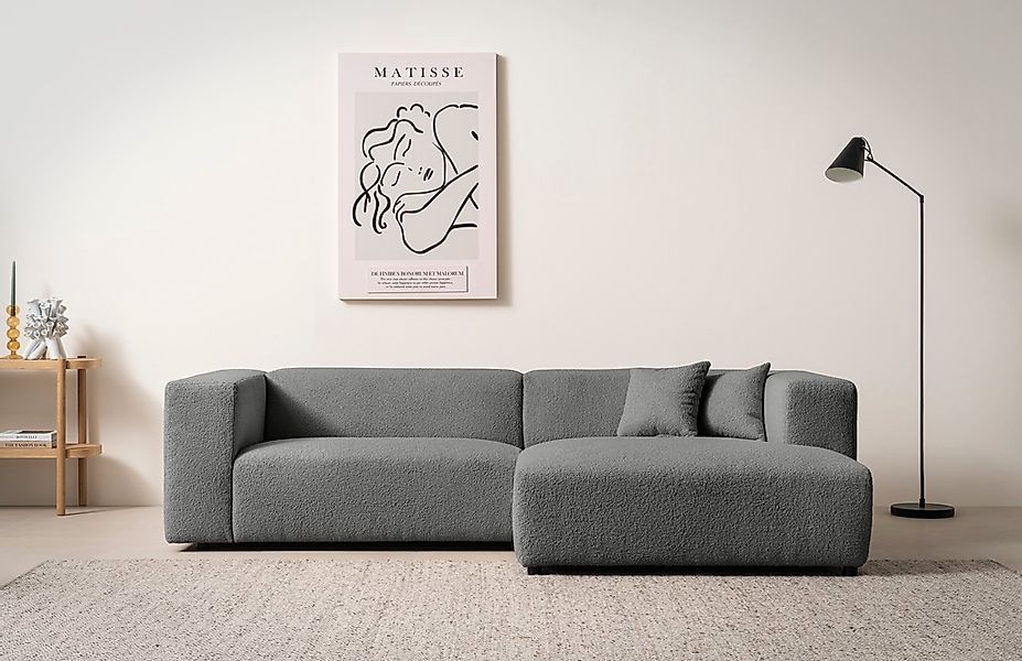 Home affaire Ecksofa "BAKELS, L-Form in Cord oder Boucle-Stoff, moderne Cou günstig online kaufen