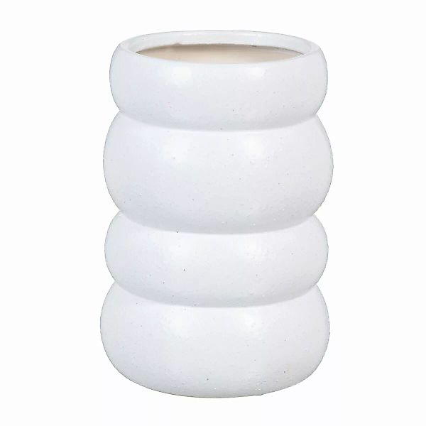 Vase 18,5 X 18,5 X 27 Cm Aus Keramik Weiß günstig online kaufen