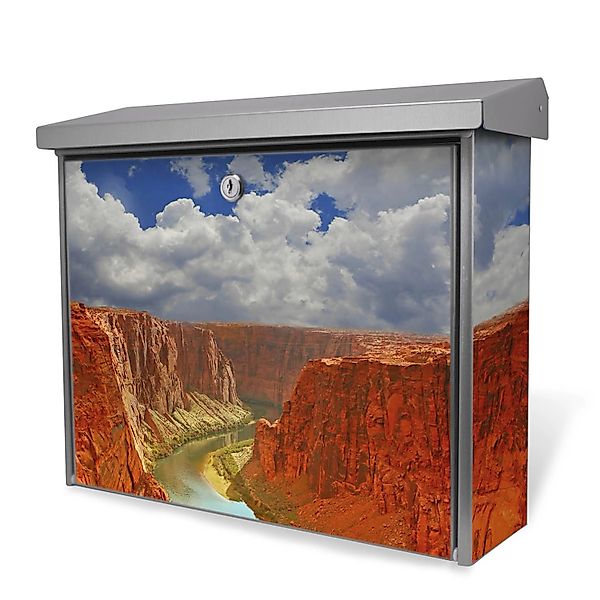 Banjado Briefkasten Edelstahl 38.5x31.5x12cm Ohne Zeitungsfach Inkl. Montag günstig online kaufen