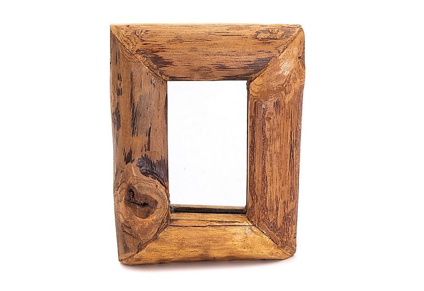 CREEDWOOD Wandspiegel HOLZ WANDSPIEGEL "BASE C", 25x20cm, Massivholz, Natur günstig online kaufen