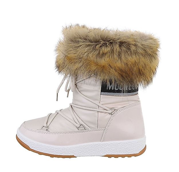 Ital-Design Damen Snowboots Freizeit Snowboots (85135857) Flach Schnürstief günstig online kaufen