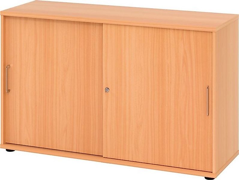 HAMMERBACHER Aktenschrank Schiebetürschrank Derie 9 2 OH BxTxH 120x40x74,8c günstig online kaufen