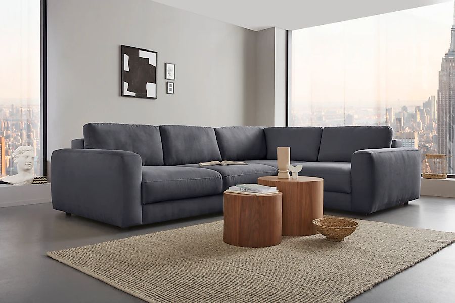 Home affaire Ecksofa "Bloomfield, Breite 304cm, Mega Polsterecke mit viel P günstig online kaufen