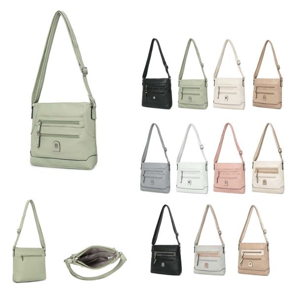 ITALYSHOP24 Schultertasche Damen Tasche Umhängetasche CrossBody günstig online kaufen