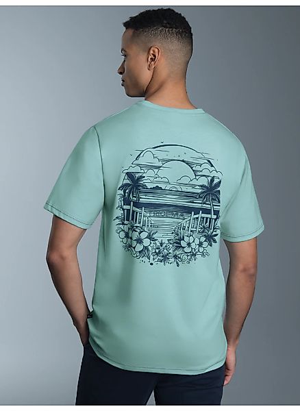 Trigema T-Shirt "TRIGEMA T-Shirt mit großem Backprint" 1 Stk. günstig online kaufen