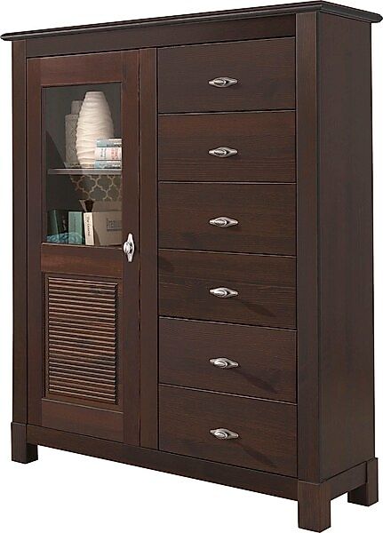 Home affaire Highboard »Rauna«, Vitrine, Breite 103 cm günstig online kaufen