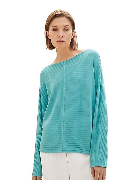 Tom Tailor Damen Pullover STRUCTURED BATWING - Regular Fit günstig online kaufen