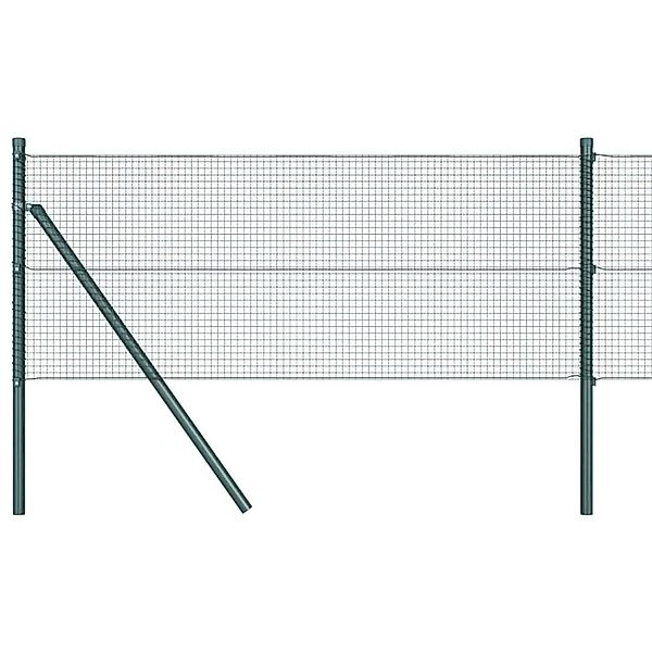 vidaXL Zaunpfosten Grün 100 x 0,5 m 16 x 16 mm Maschen Stahl und PVC 335177 günstig online kaufen