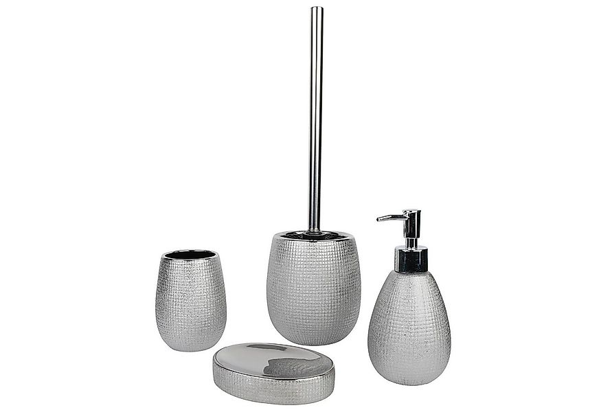 axentia Badaccessoire-Set Badezimmer-Garnitur, Badezimmer-Set, Bad-Kollekti günstig online kaufen