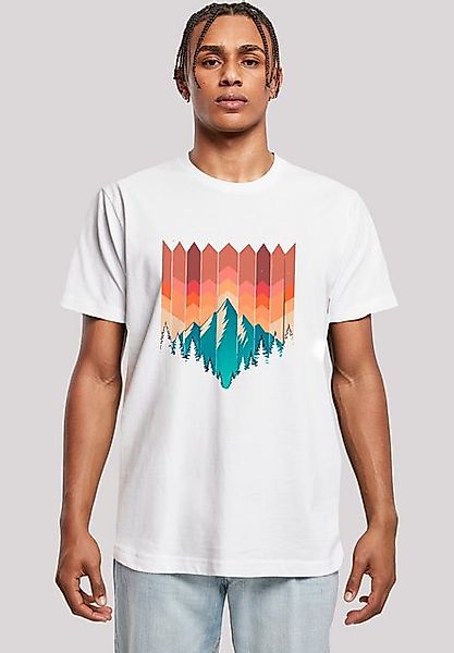 F4NT4STIC T-Shirt Berg Sonnenuntergang Geometrisch Premium Qualität günstig online kaufen