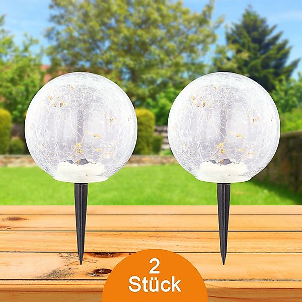 bmf-versand LED Solarleuchte Solarleuchte Garten 2er günstig online kaufen