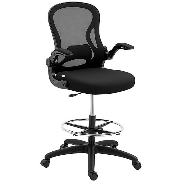 Vinsetto Bürostuhl, Ergonomischer Zeichenstuhl mit verstellbarem Fußring, D günstig online kaufen