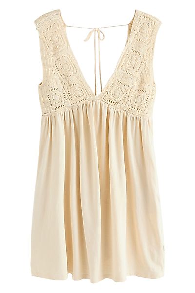 Next Minikleid Minikleid aus Häkel-Mix (1-tlg) günstig online kaufen