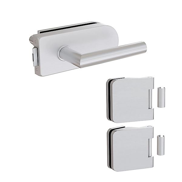 Levidor Glastürbeschlag Studio/Office Rund Unverschließbar Aluminium günstig online kaufen