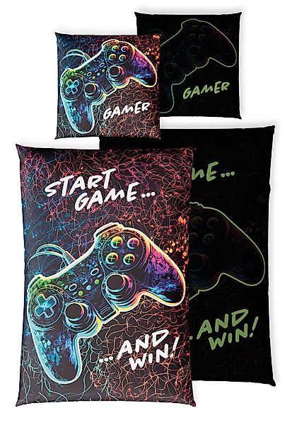 Carpe Sonno Kinderbettwäsche Leuchtende Bettwäsche 135x200 günstig online kaufen