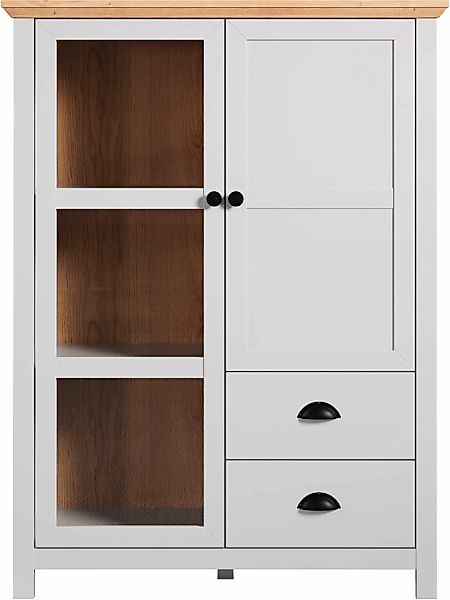 Home affaire Highboard "Herzwill", Breite 97 cm, Höhe 130 cm, Stauraum, Tür günstig online kaufen