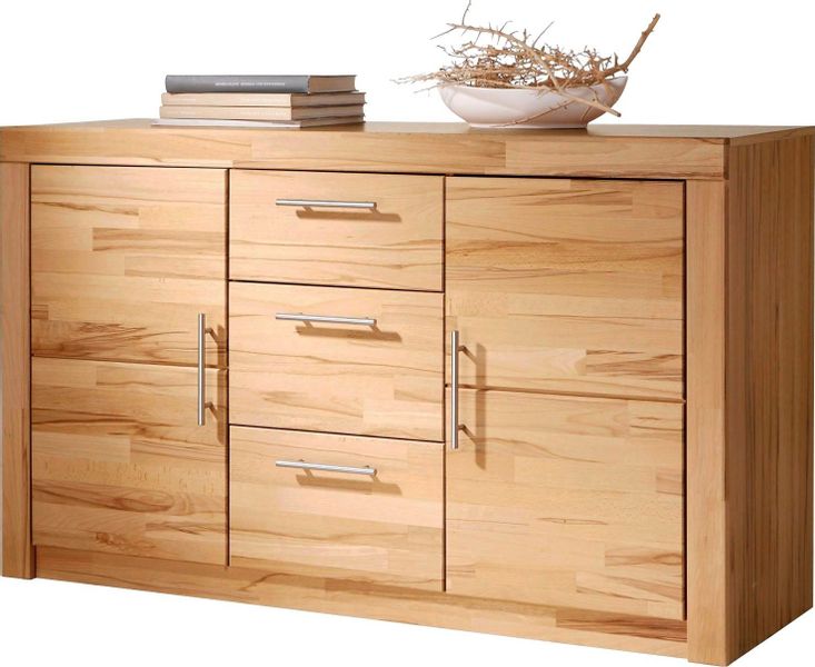 VOGL Möbelfabrik Sideboard "Toronto" Breite 140 cm, teilmassiv, Metallgriff günstig online kaufen
