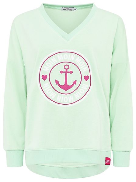 Zwillingsherz Sweater V-Neck "MOIN ANCHOR" günstig online kaufen