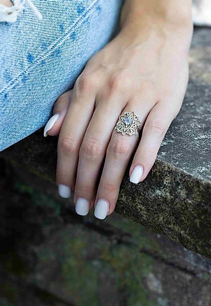 mantraroma Silberring MUDARA-EMPAT aus 925 Silber günstig online kaufen