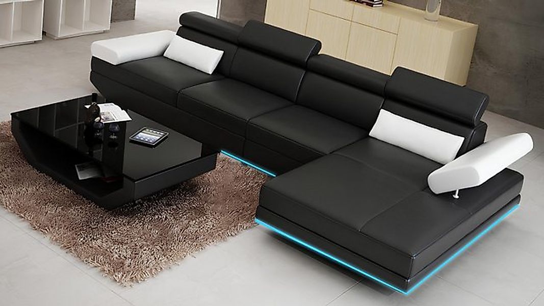 JVmoebel Ecksofa Ledersofa Sofa mit USB,Wohnlandschaft Ecksofa Garnitur Des günstig online kaufen