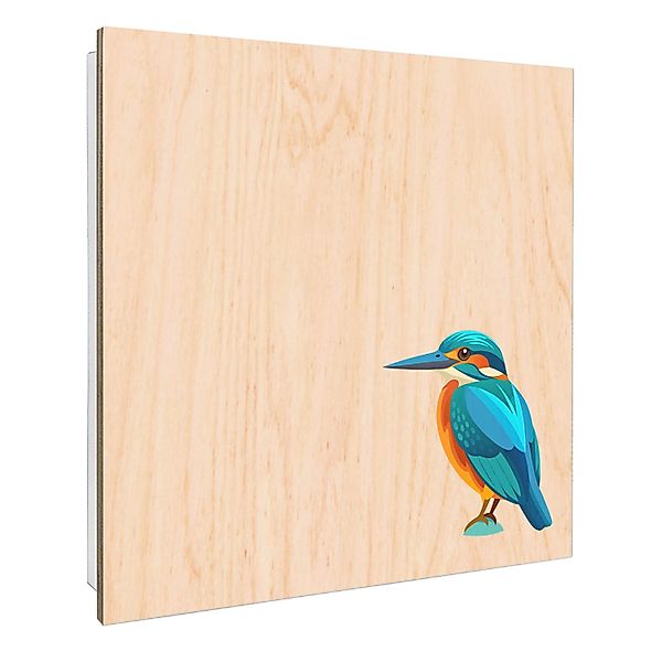 Banjado Schlüsselkasten mit Holzfront 30x30cm Weiß Scharnier Links 50 Haken günstig online kaufen