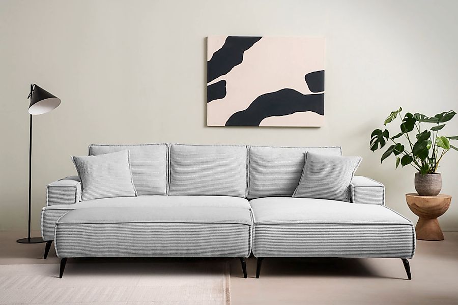 Home affaire Sitzgruppe "TVINNU, Polsterecke L-Form, Schlaffunktion, mit Ho günstig online kaufen